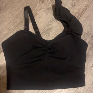 Fabletics womens Mellie crop top with built in bra, sz LG